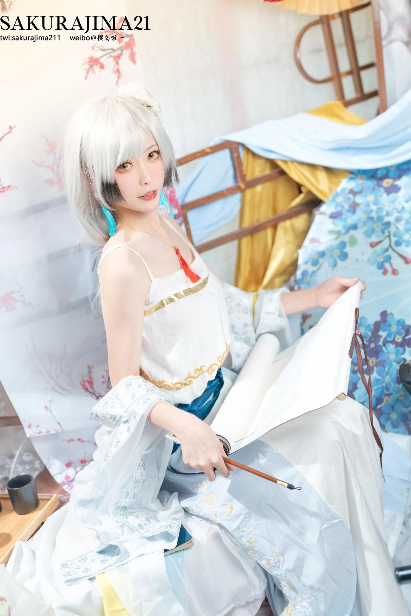 樱岛嗷 – NO.10 海天 书香水榭 [16P]插图1